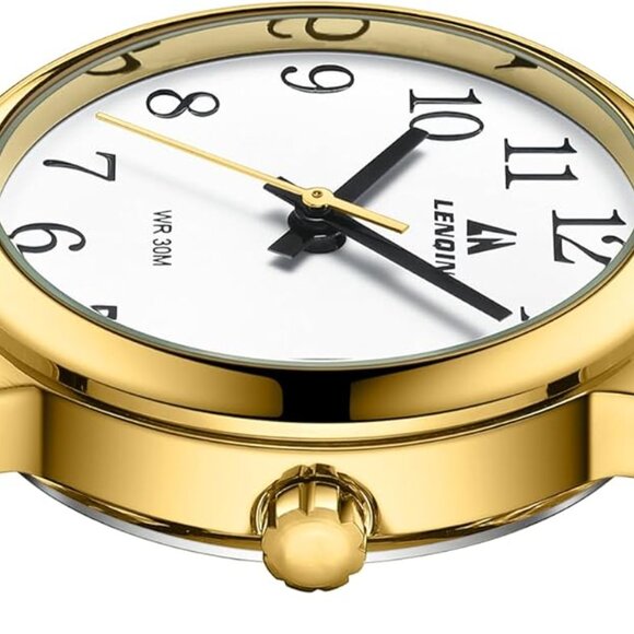 NEW! Womens Watch Analog Quartz Waterproof Ladies Watches Leather Strap Luminous - Picture 6 of 7